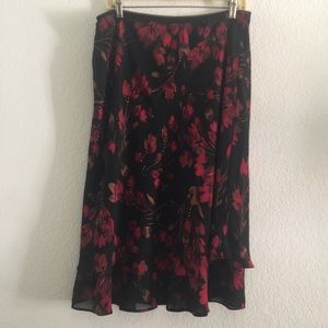 Flowy Floral Skirt